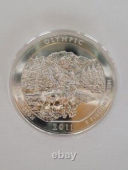 2011 SILVER 5 OZ OLYMPIC Quarter sealed