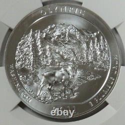 2011 Silver 5 Oz Olympic Washington Atb Ngc Ms 69 Early Releases