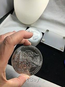 2011 US Mint Ten (10) 5 Ounce. 999 Fine Silver Olympic Washington Large Coin