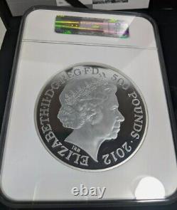 2012 G. Britain £500 1 Kg Silver London Olympic WithNGC PF70