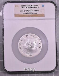 2012 Great Britain London 2012 Olympics 5 oz Silver NGC PF70 First 1000 Struck
