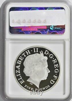 2012 Great Britain Silver 5 Pounds Piedfort Olympics Countdown NGC Proof-70 UC