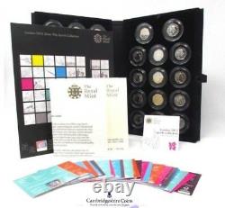 2012 Olympic Silver Proof 50p Sports Collection 29 coins COA Rare Royal Mint CC
