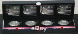 2012 Royal Mint Countdown to the London Olympics Piedfort Silver Proof £5 Set