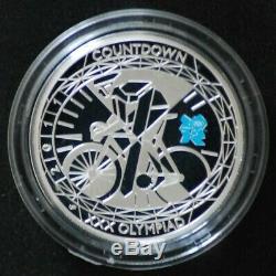 2012 Royal Mint Countdown to the London Olympics Piedfort Silver Proof £5 Set