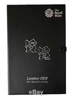 2012 Royal Mint London Olympics 14 Coin Silver Proof Fifty Pence Piece Set 10