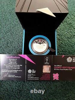 2012 Royal Mint UK Silver Proof Piedfort London Olympics £5 coin