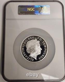 2012 Silver 5 oz £10 London Olympics Pegasus First Strike Great Britain NGC PF70