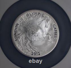 2012 Silver 5oz £10 London Olympics Pegasus 1 of 1st 1000 Britain NGC PF70 & OGP
