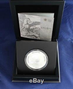 2012 Silver Proof 5oz £10 coin Olympics Pegasus in Case with COA (X7/13)
