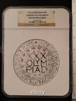 2012 UK 1 KILO 999 SILVER PROOF LONDON OLYMPICS £500 NGC PF69ULTRA CAMEO WithBOX