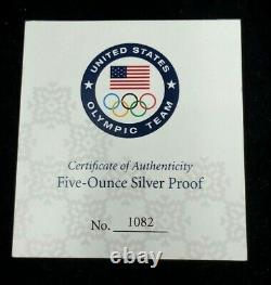 2014 5oz Silver NGC USOC Olympic Winter Games Speed Skating Ultra Cameo Proof