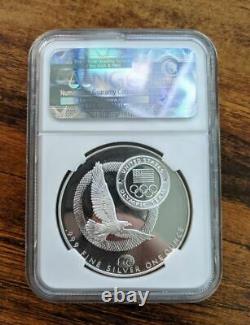 2014 USOC 1 oz silver Olympic Winter Games NGC Ultra Cameo Gem Proof