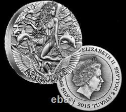 2015 Australia Goddesses Of Olympus Aphrodite 2 oz Silver Coin with Box and COA