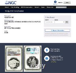 2015 Brazil Silver 5 Reais (S5R) Coins Rio Olympics 4 Coin Set Series II (2)