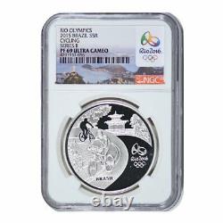 2015 Rio Brazil Olympic 5 Coin Gold and Silver Proof Coin Set NGC PF70