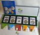 2016 Rio Olympic Brazil Gold & Silver 5 Coin Pr Set Ngc Pf70 Ultra Cam Series 1