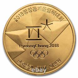 2018 1/2 oz Gold PyeongChang Winter Olympic Ice Arena Proof SKU#279190