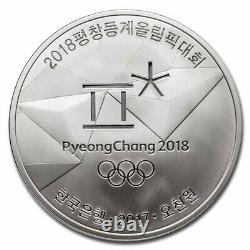 2018 1/2 oz Silver PyeongChang Winter Olympic Figure Skating Prf SKU#279196