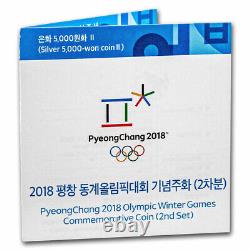 2018 1/2 oz Silver PyeongChang Winter Olympic Ski Jump Proof SKU#279331