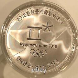 2018 Peyongchang 5000 Ywan Silver Coin Winter Olympics Set 2 7 Coins #76m