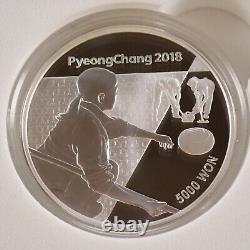 2018 Pyeongchang Korea Olympics Sets 1 & 2 Silver 15 Coins Total