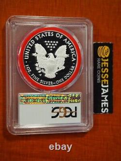 2018 W Proof Silver Eagle Pcgs Pr70 Dcam First Strike Olympics Label Red Gasket