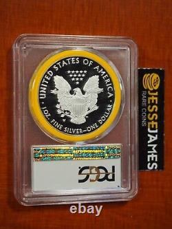 2018 W Proof Silver Eagle Pcgs Pr70 Dcam First Strike Olympics Yellow Gasket