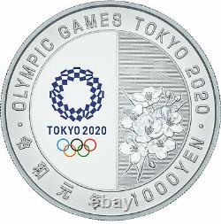 2020 Olympic Tokyo 1000 Yen Silver Gymnastics Proof Coin Limited Made in Japan