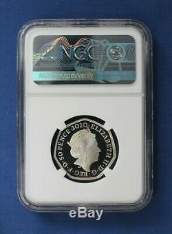 2020 Silver Proof 50p coin Tokyo Olympics Team GB NGC Graded PF69