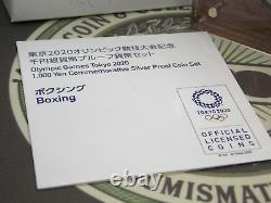 2020 TOKYO Olympic Games 1000 Yen Commemorative BOXING 1oz Silver Proof ECC&C