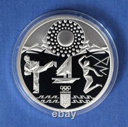 2020 Ukraine Silver Proof 10 Hryvnias coin Tokyo Olympics in Case with COA