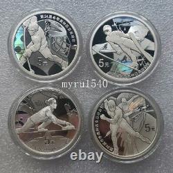 2021 China 5YUAN The XXIV Olympic Winter Games Silver Coin(2th Issue) 15g4PCS