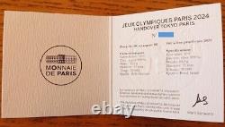 2021 France Tokyo-Paris Olympic Handover Commemoration 10 Fine Silver Coin