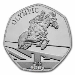 2021 Gibraltar Silver Proof 50p Summer Olympics 5-Coin Set SKU#235989