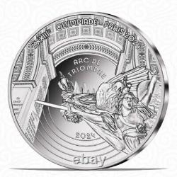 2024 Paris Olympics Heritage Series Arc de Triomphe 10 22.2g silver coin