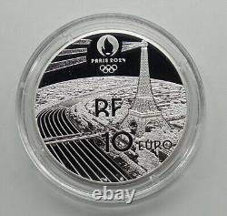 2024 Paris Olympics Heritage Series Arc de Triomphe 10 22.2g silver coin