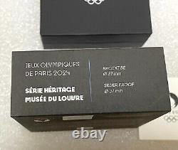 2024 Paris Olympics Heritage Series Louvre 10 22.2g silver coin