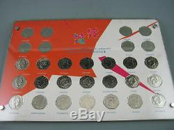 29pcs 2012 London Olympic Commemorative Silver Coins Set With certificate