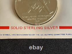 3 STERLING OFFICIAL US OLYMPIC TEAM Comm. Medals 1971-1972 3oz Solid Silver