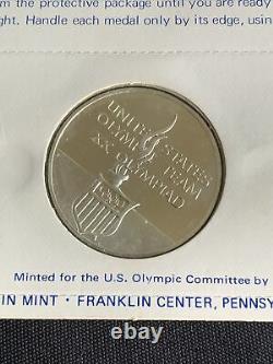 3 STERLING OFFICIAL US OLYMPIC TEAM Commemorative Medals 1971-1972 3oz Silver