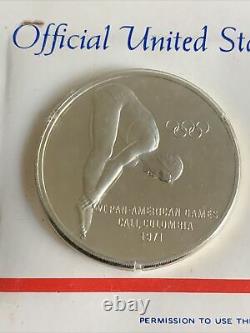 3 STERLING US OLYMPIC TEAM Commemorative Medals 1971-1972 3oz Silver Sterling