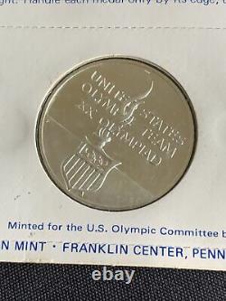 3 STERLING US OLYMPIC TEAM Commemorative Medals 1971-1972 3oz Silver Sterling