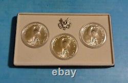 3 Sets 1984 P D S L. A. Olympics 3ea $1 Silver CoinUncirculated Sets