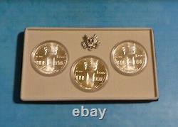 3 Sets 1984 P D S L. A. Olympics 3ea $1 Silver CoinUncirculated Sets