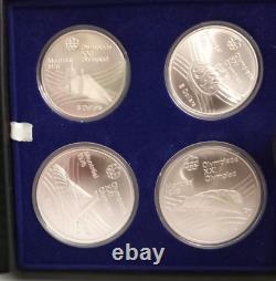 3468-71 1976 Canada Olympic Series VII Silver Coin Set Two Each $5 & $10 Coins