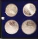 3468-71 1976 Canada Olympic Series Vii Silver Coin Set Two Each $5 & $10 Coins