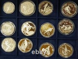 36 Olympia Silbermünzen 1996 Atlanta Welt Olymp. Spiele PP in Schatulle