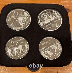 4 Silver. 925 Proof 1976 $10 $5 Canada Montreal Olympics Set Coins 3.43oz COA