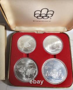 (#4087) 1973 Canada Olympic Series I Silver Coin Set (2) Each $5 & $10 Coins